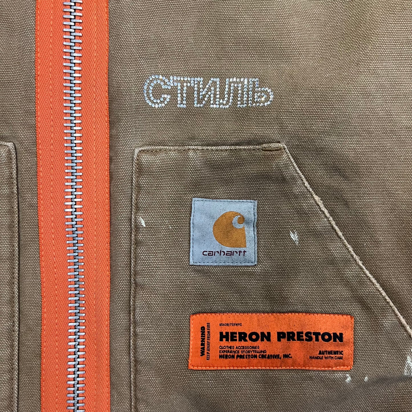 Carhartt × Heron preston　Duck Vest