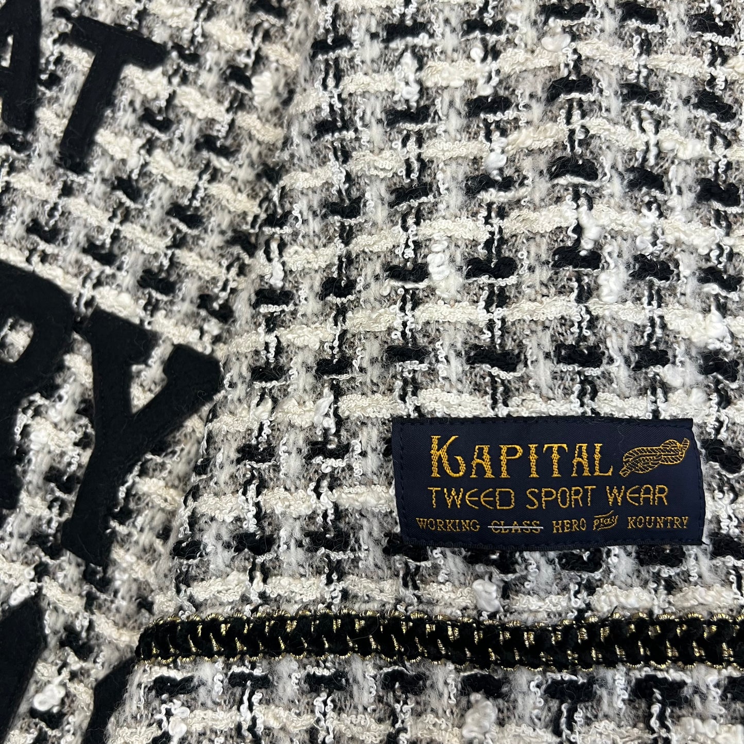 Kapital Fancy Tweed Baseball Shirt