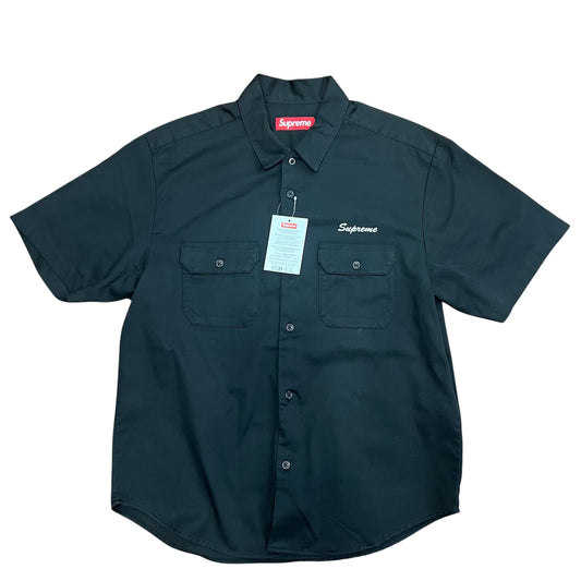 Supreme　Rhinestone Pin Up S/S Work Shirt