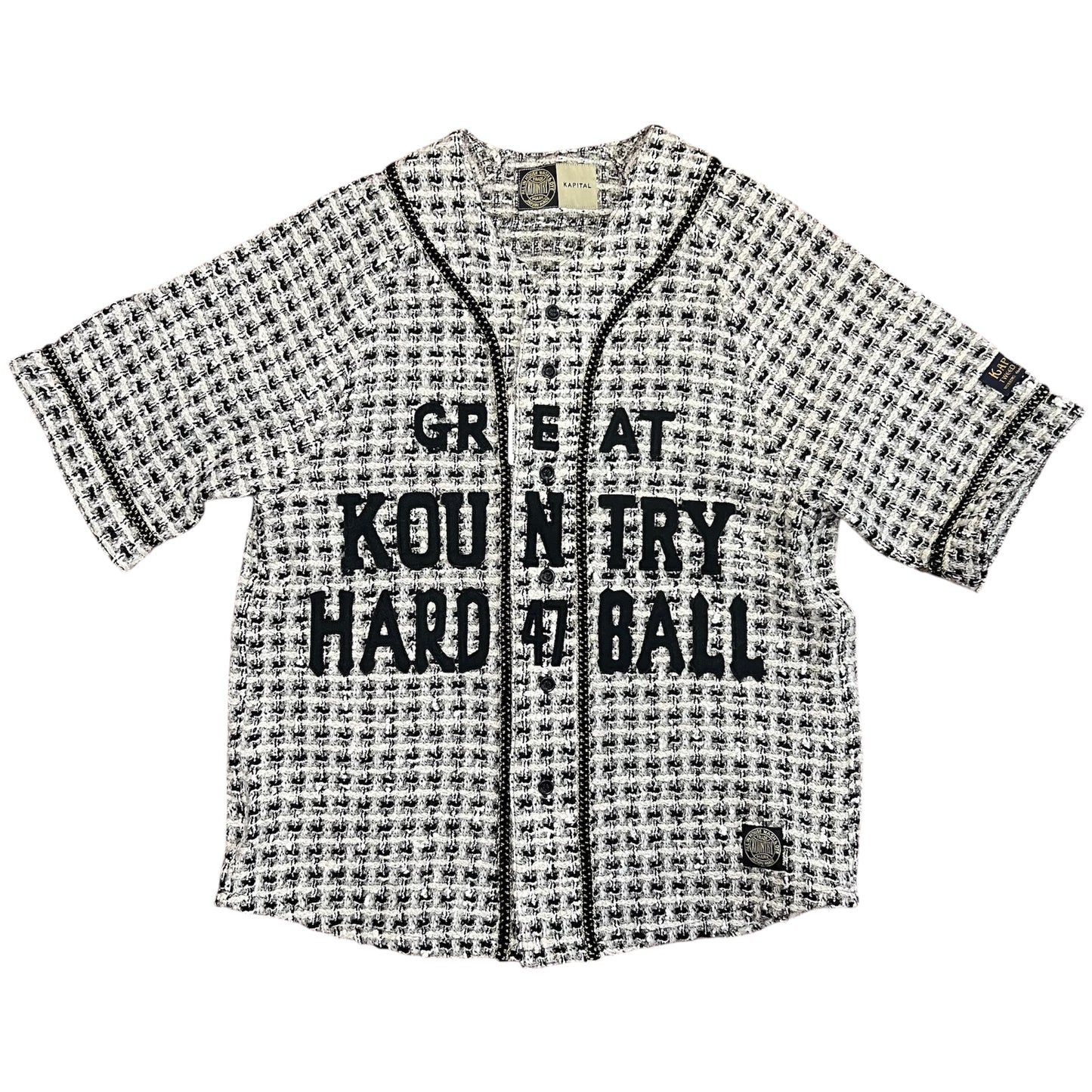Kapital Fancy Tweed Baseball Shirt